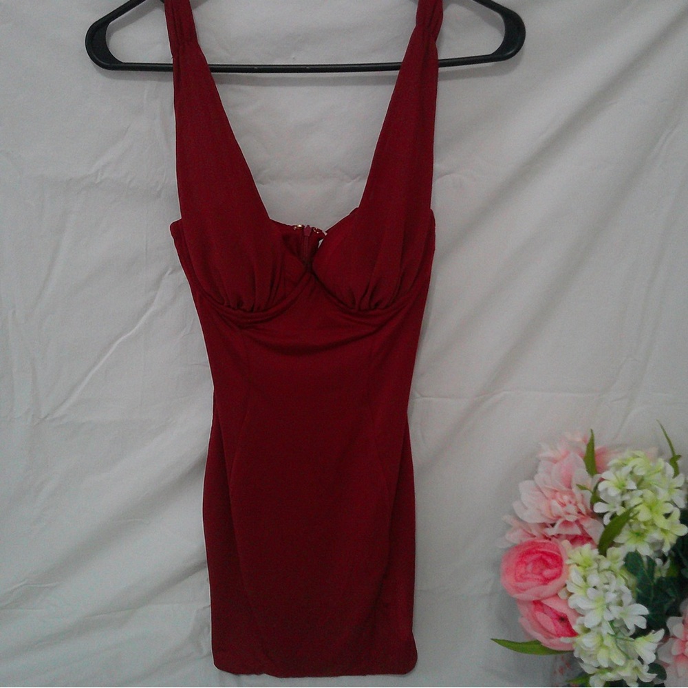 Elegant Red Oh Polly Mini Dress